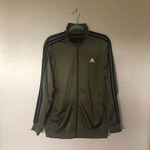 Army Green Adidas Tracksuit Jacket